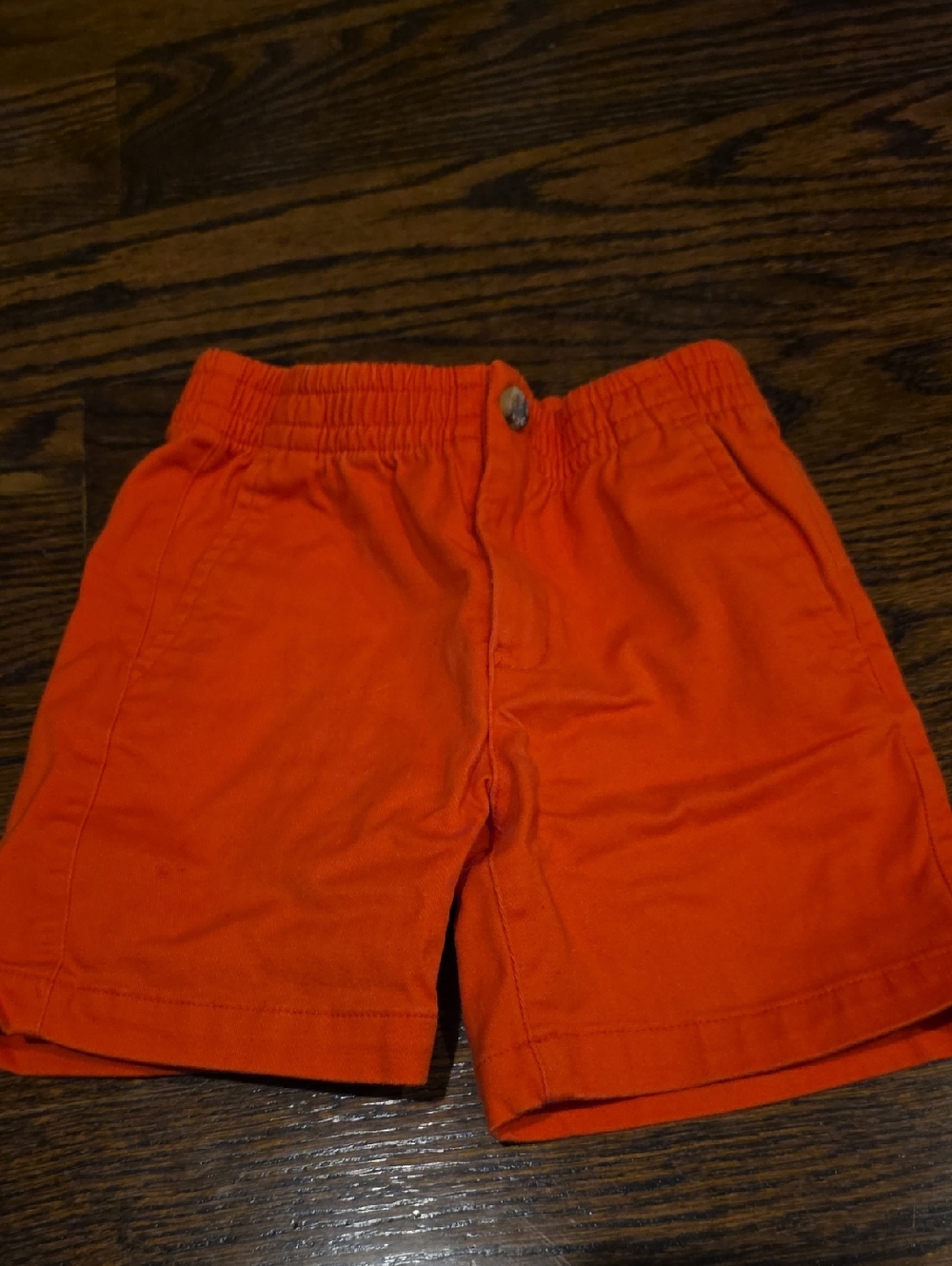 Janie and Jack Bright Orange Cotton Shorts